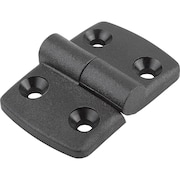 KIPP Hinge Lift-Off, Right 87X48, Plastic Black, Comp:Stainless Steel, A1=25, A2=25, A3=43, 5, A4=43, 5 K0434.2452525